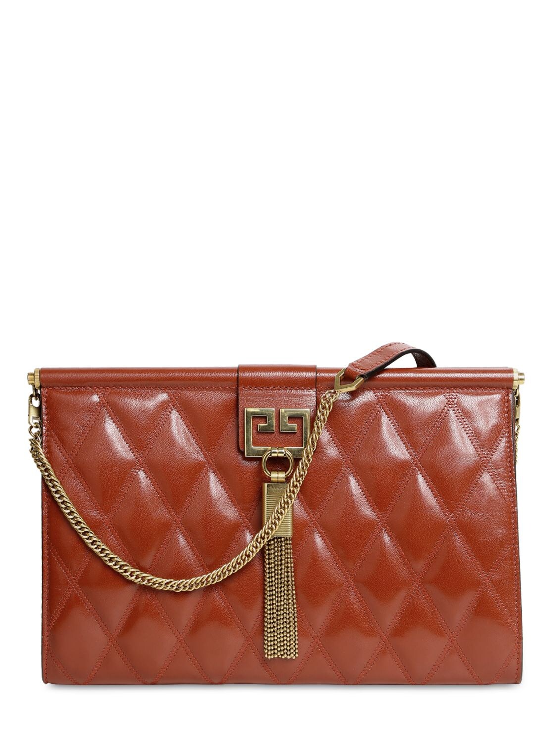 GIVENCHY MEDIUM GEM QUILTED LEATHER CLUTCH,68ID1A014-MJI20