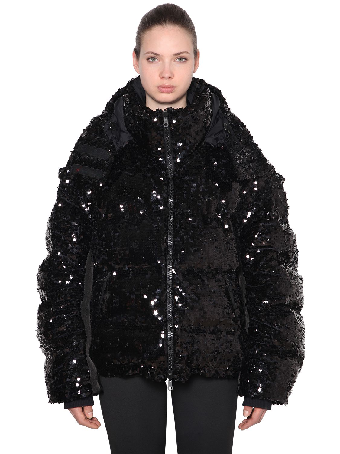 FAITH CONNEXION REVERSIBLE SEQUINED DOWN JACKET,68ID5G026-MDAX0