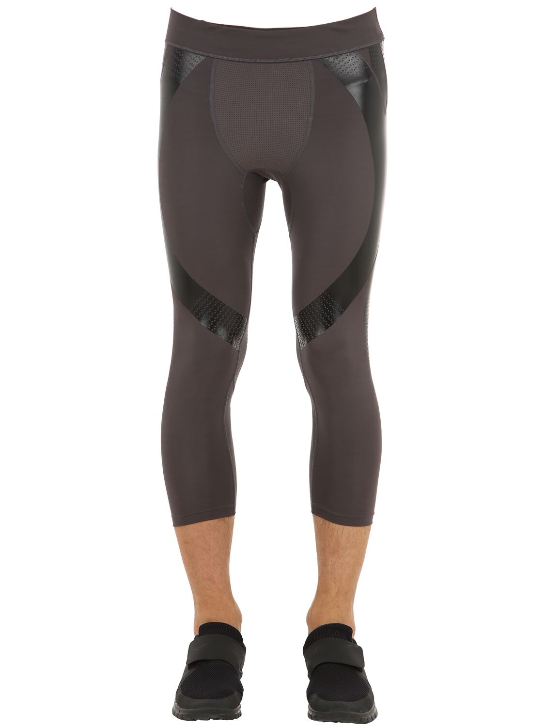 Under Armour Superbase Performance 1/2 Leggings In Charcoal