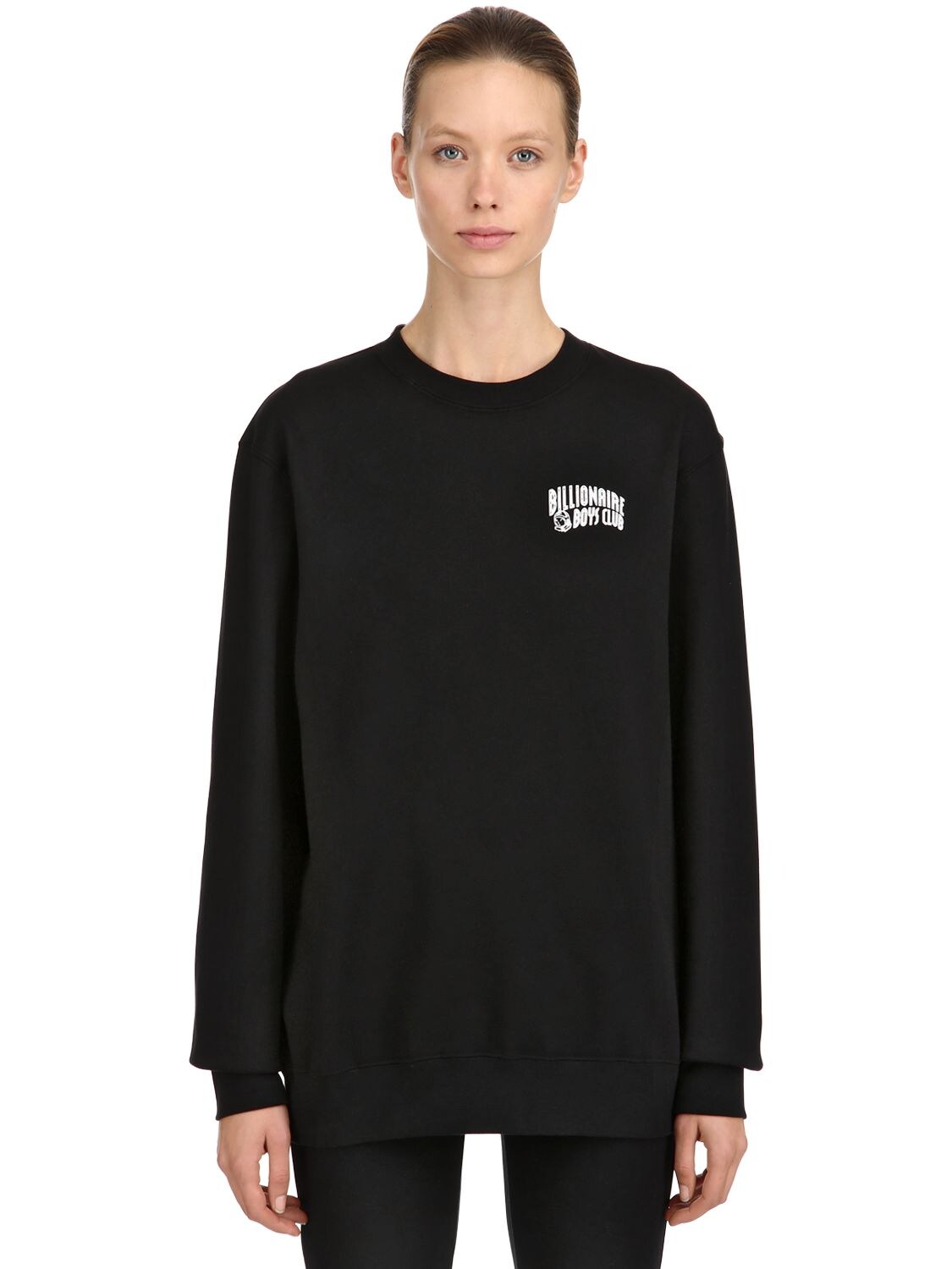 Bbc-billionaire Boys Club Logo Detail Cotton Sweatshirt In Black