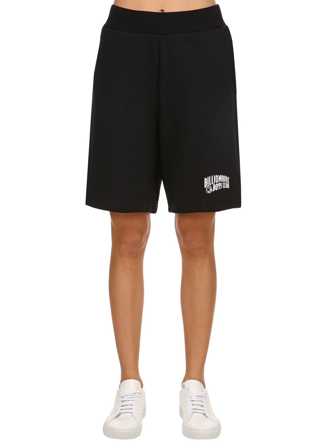 Bbc-billionaire Boys Club Logo Detail Cotton Sweat Shorts In Black