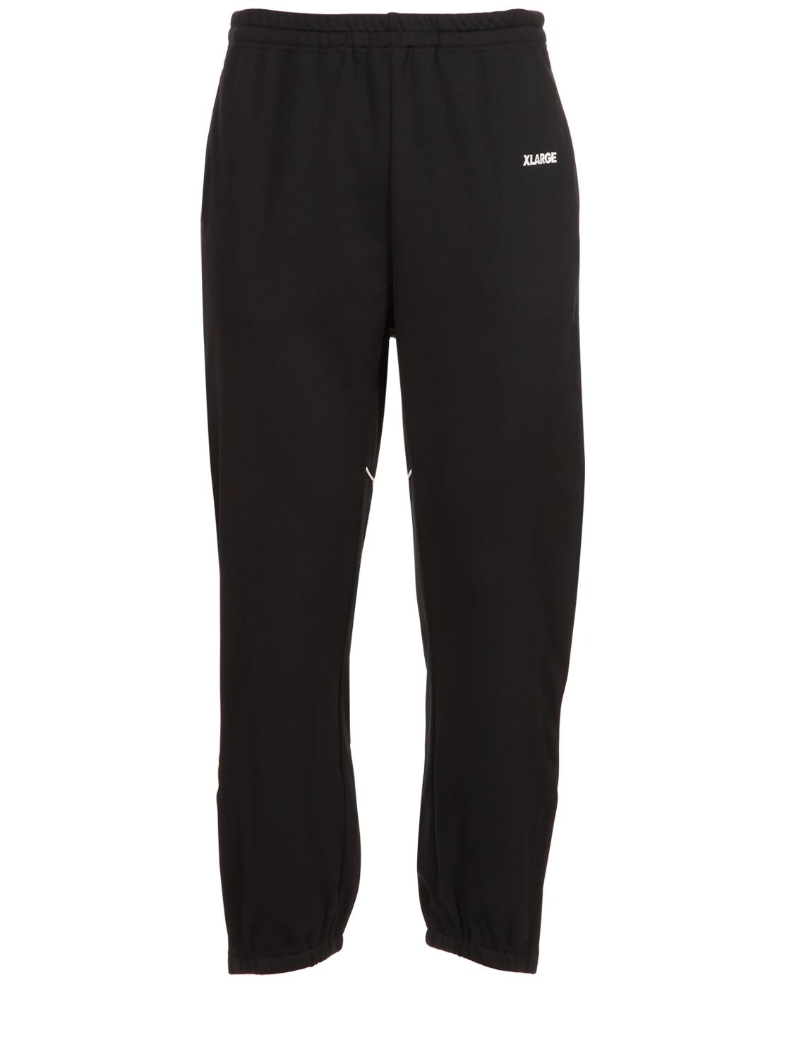 X-large Oversized Taped Techno Track Pants In Black