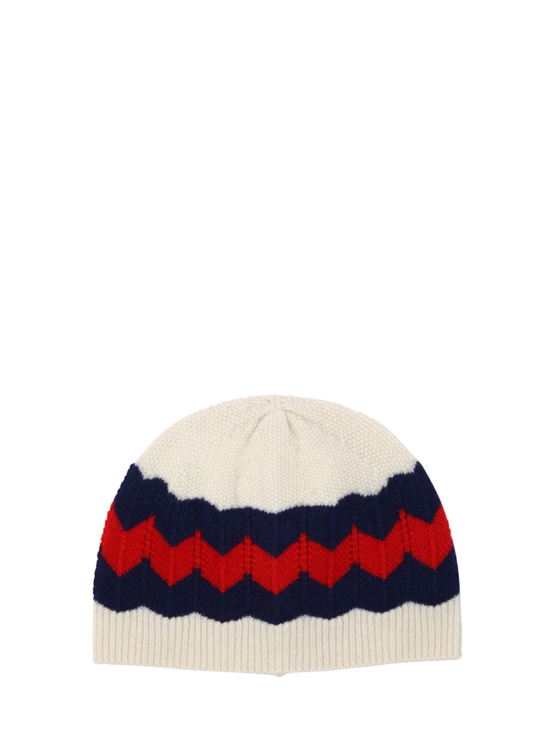 Gucci Kids' Knitted Wool Hat In White