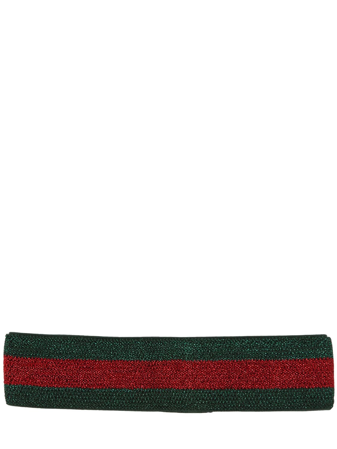 Gucci Babies' Web Knitted Headband In Green
