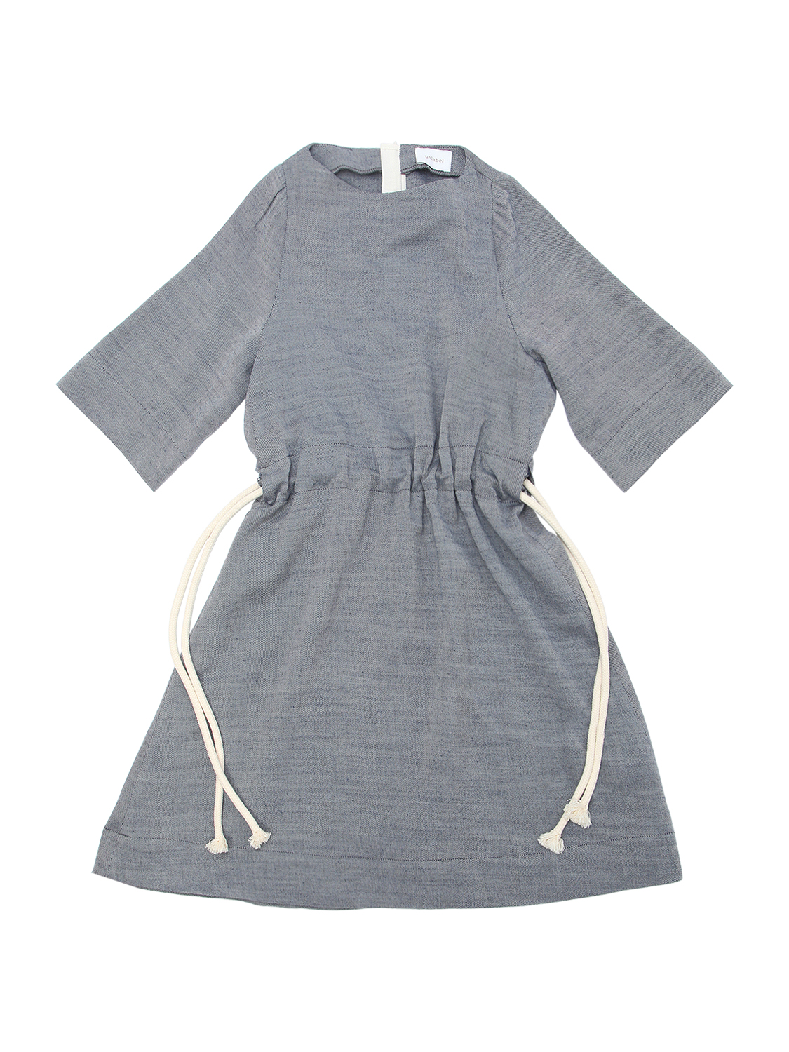 Kleid Aus Leichtem Flanell Mit Seilgürtel