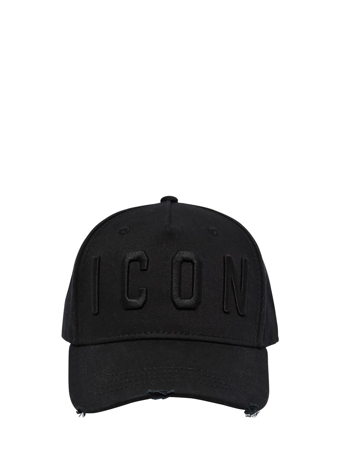 DSQUARED2 ICON COTTON CANVAS BASEBALL HAT,67IG7F004-TTA4NA2