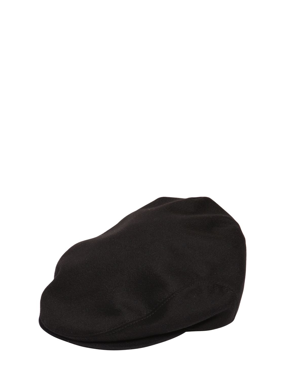 Dolce & Gabbana Cashmere Felt Flat Cap In Black