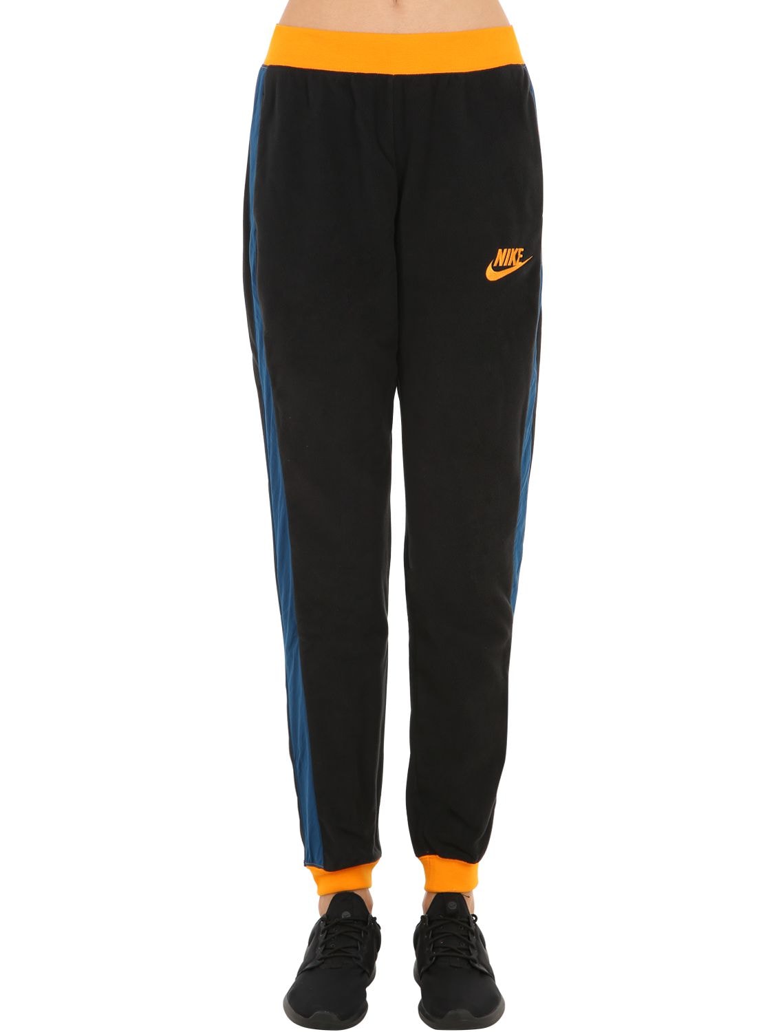 Nike Nsw Pant Polar Fleece Sweatpants In Black,blue