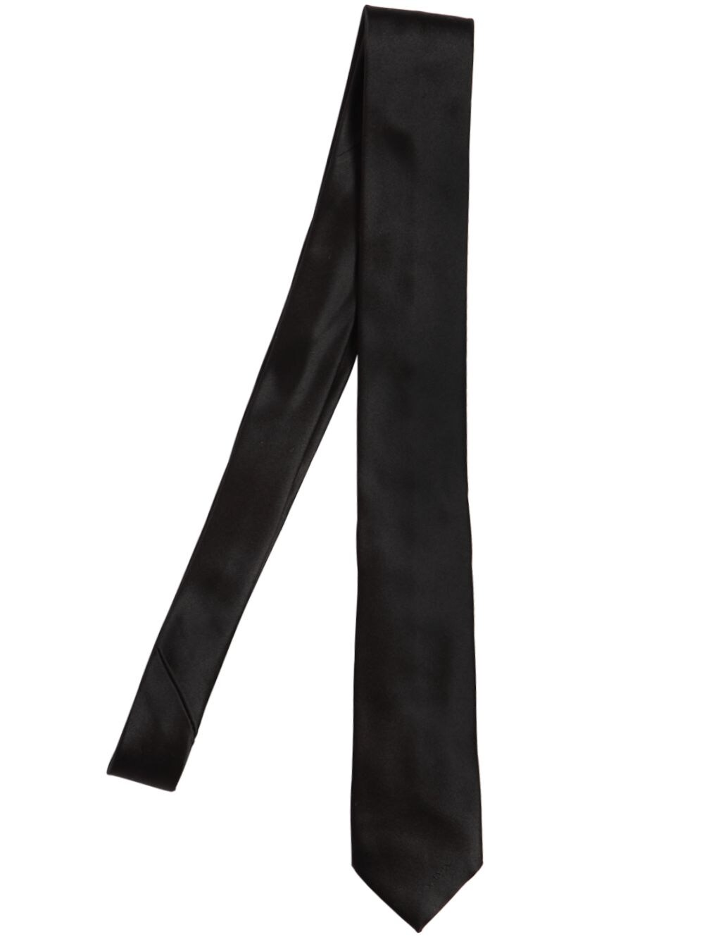 Prada 5cm Silk Satin Tie In Black