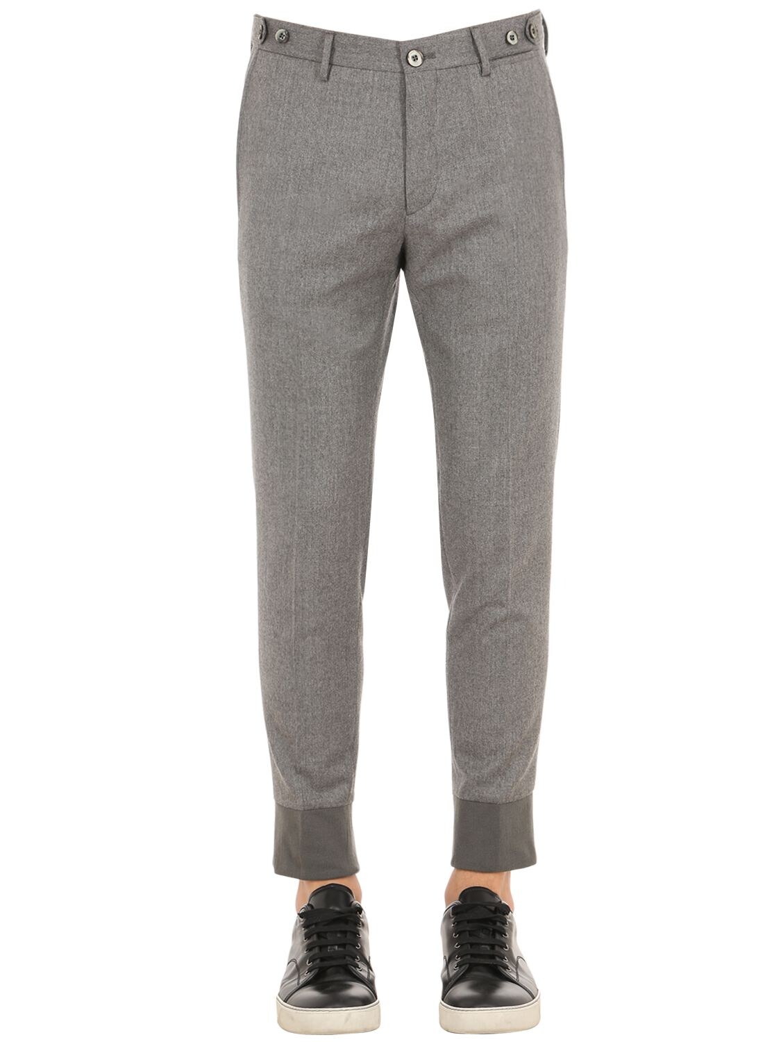 Gta Wool Flannel Sweatpants In Grey
