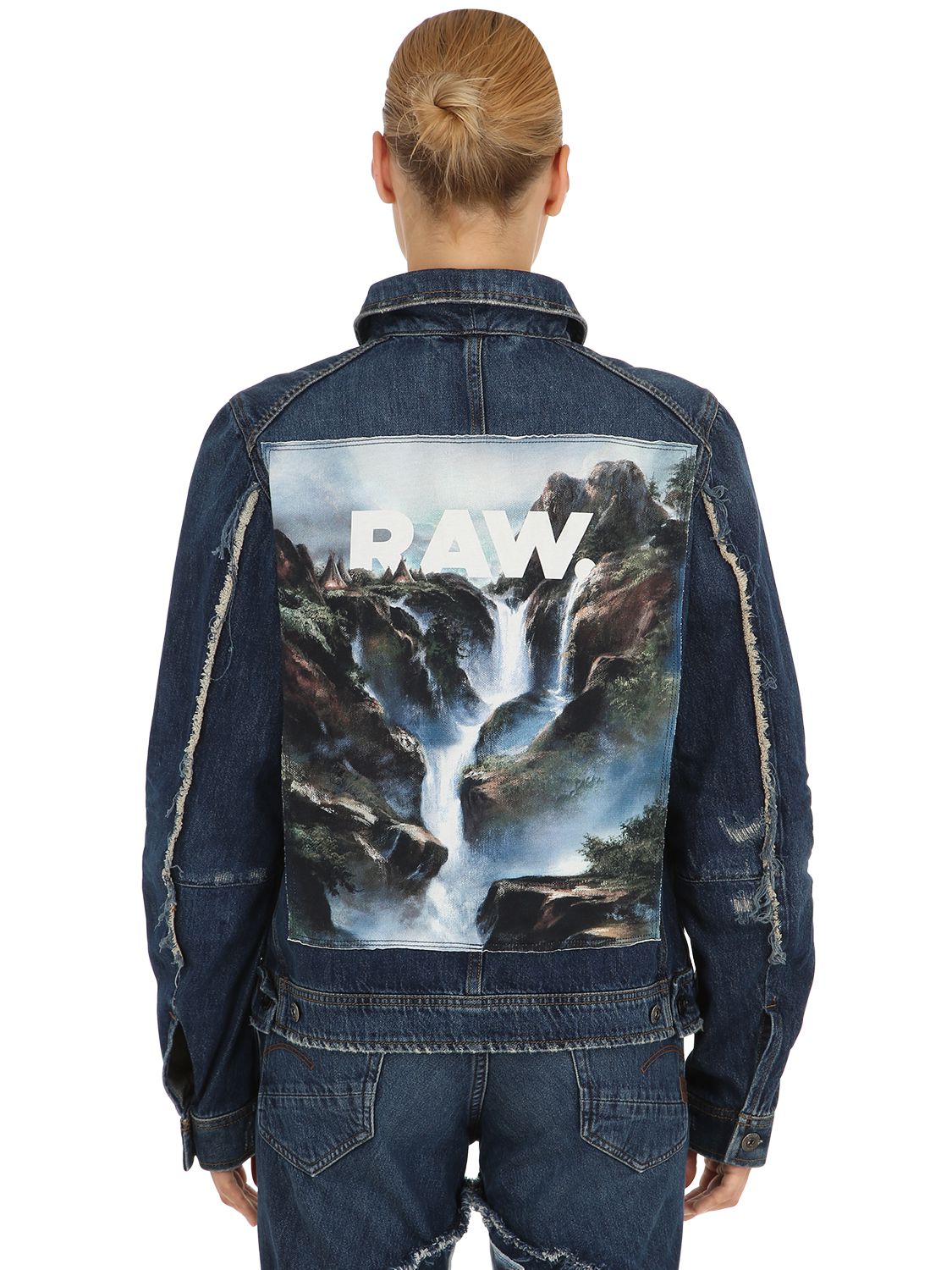 Jaden Smith D-staq Printed Denim Jacket 