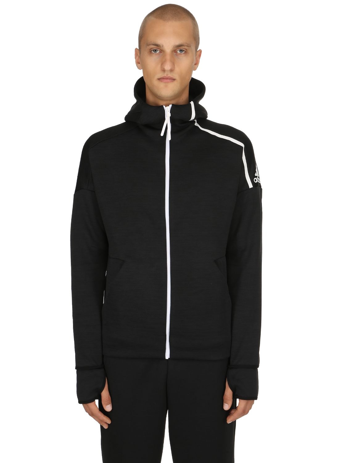 performance zip up hoodie