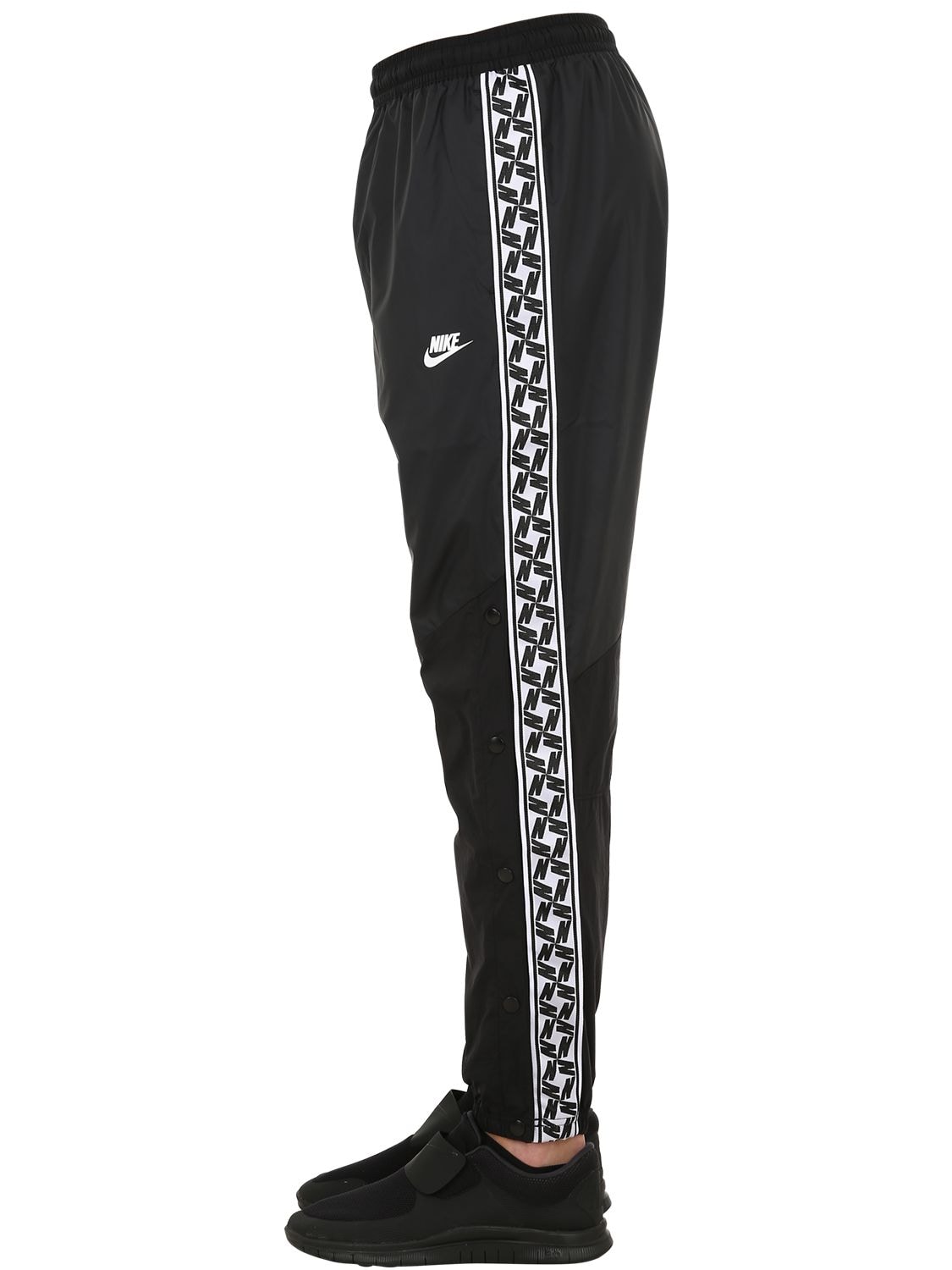 Nike Nsw Taped Patchwork Track Pants In Black