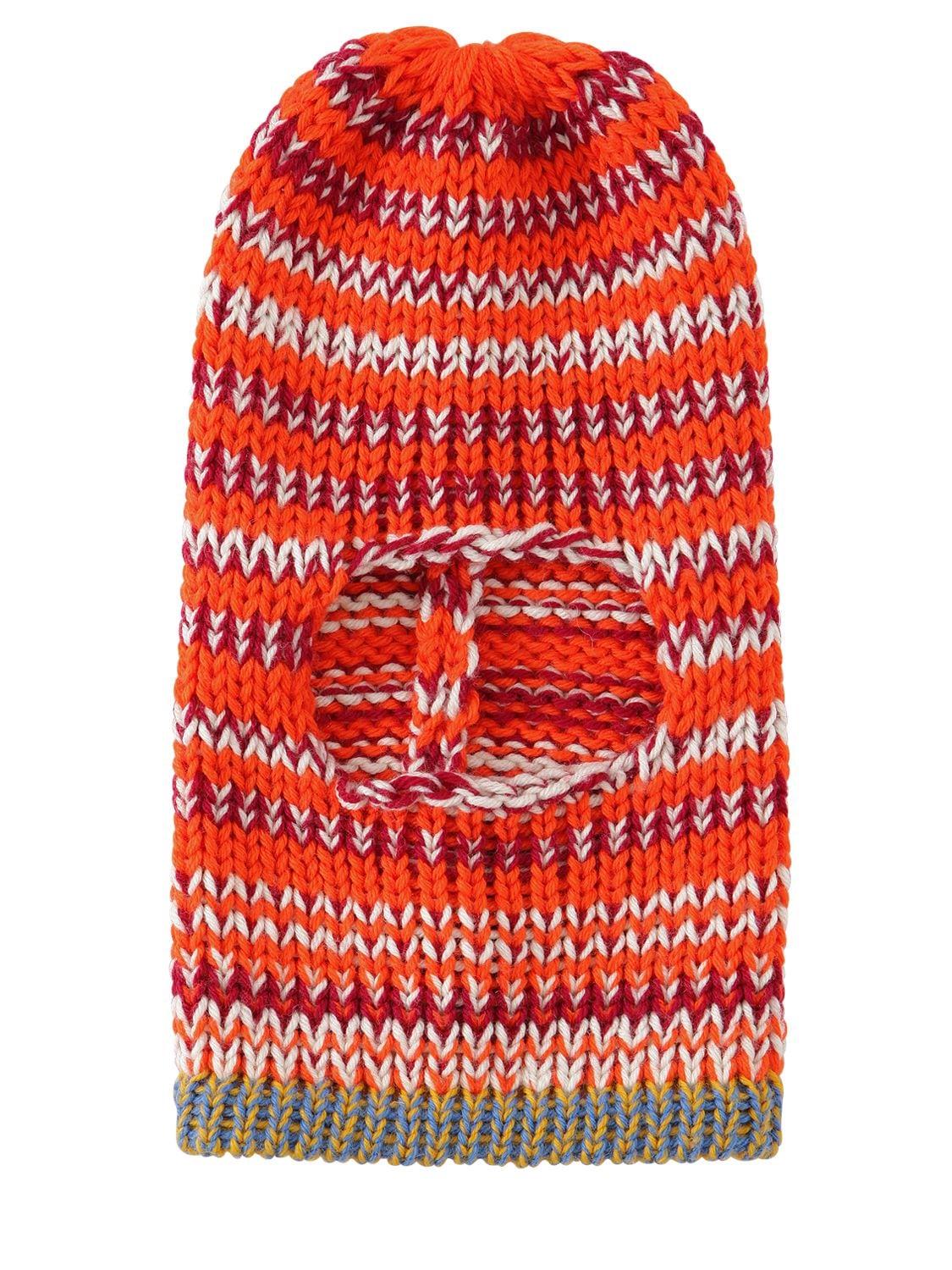 Calvin Klein 205w39nyc Striped Wool Knit Balaclava In Orange/red | ModeSens