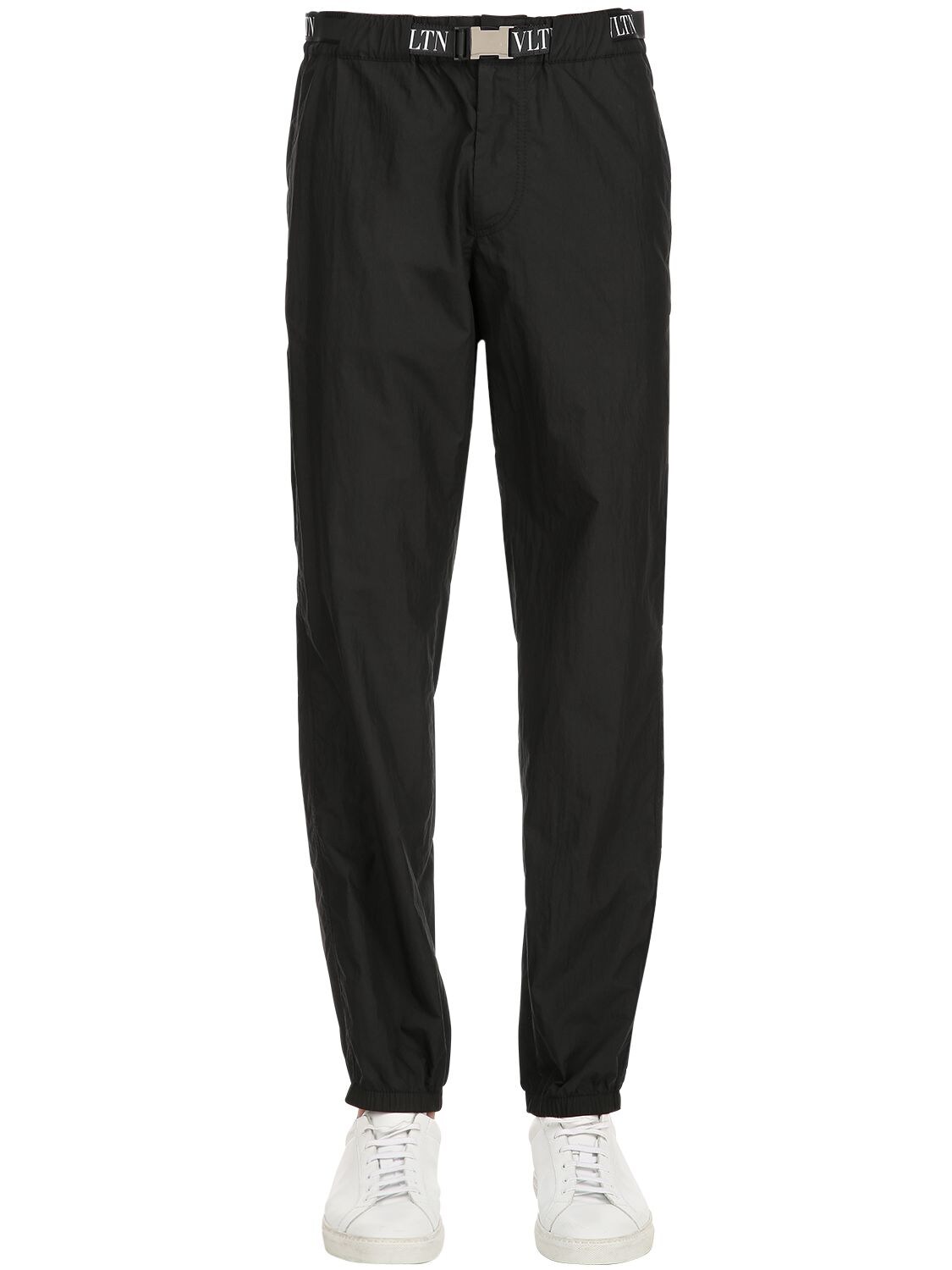 VALENTINO NYLON TRACK trousers W/ VLTN BELT,68IH0Y008-ME5P0