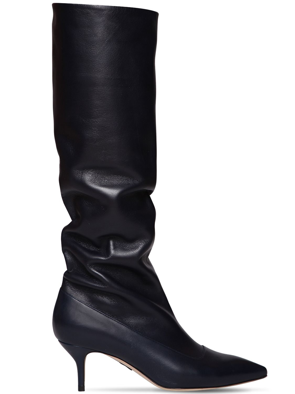 Paul Andrew 55mm Nadia Leather Knee High Boots In Black