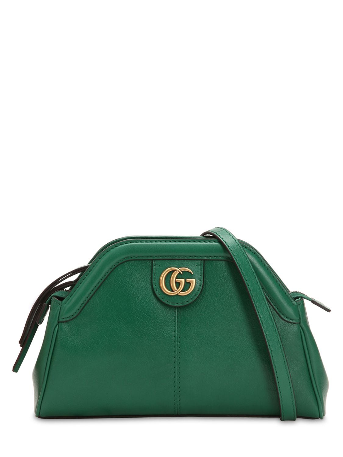 Gucci Leather Shoulder Bag In Green