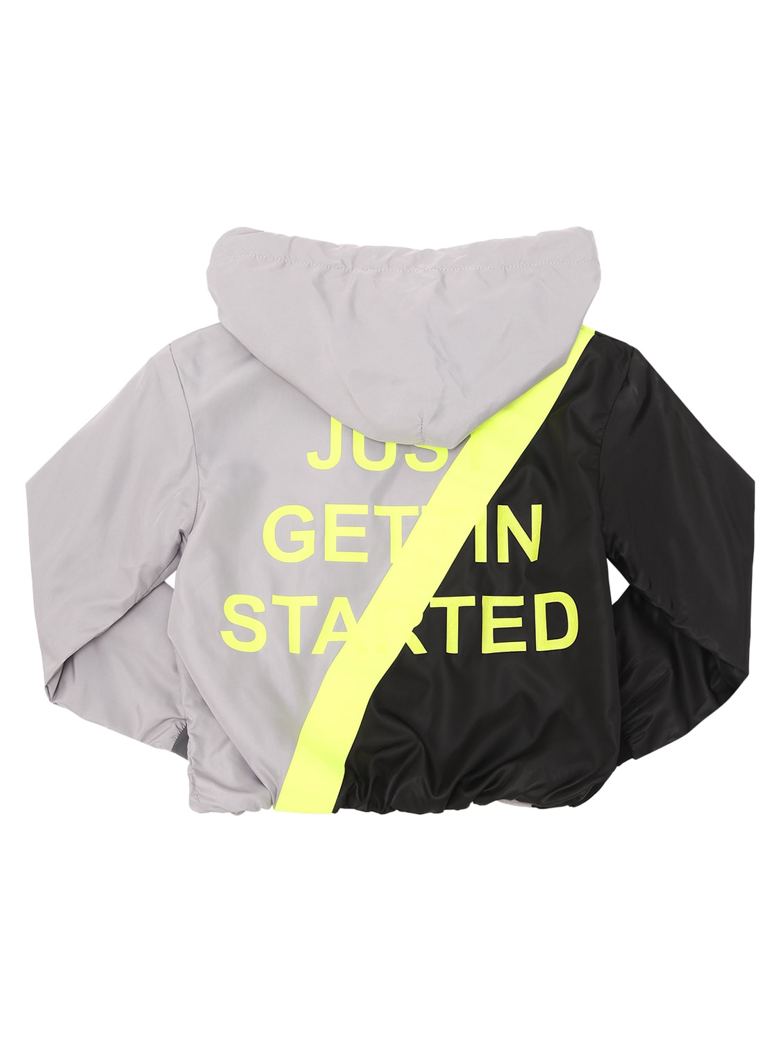 Duo Hooded Nylon Track Jacket
