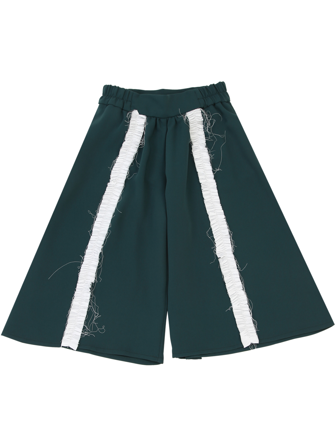 Hose Aus Crepe De Chine Mit Rüschen
