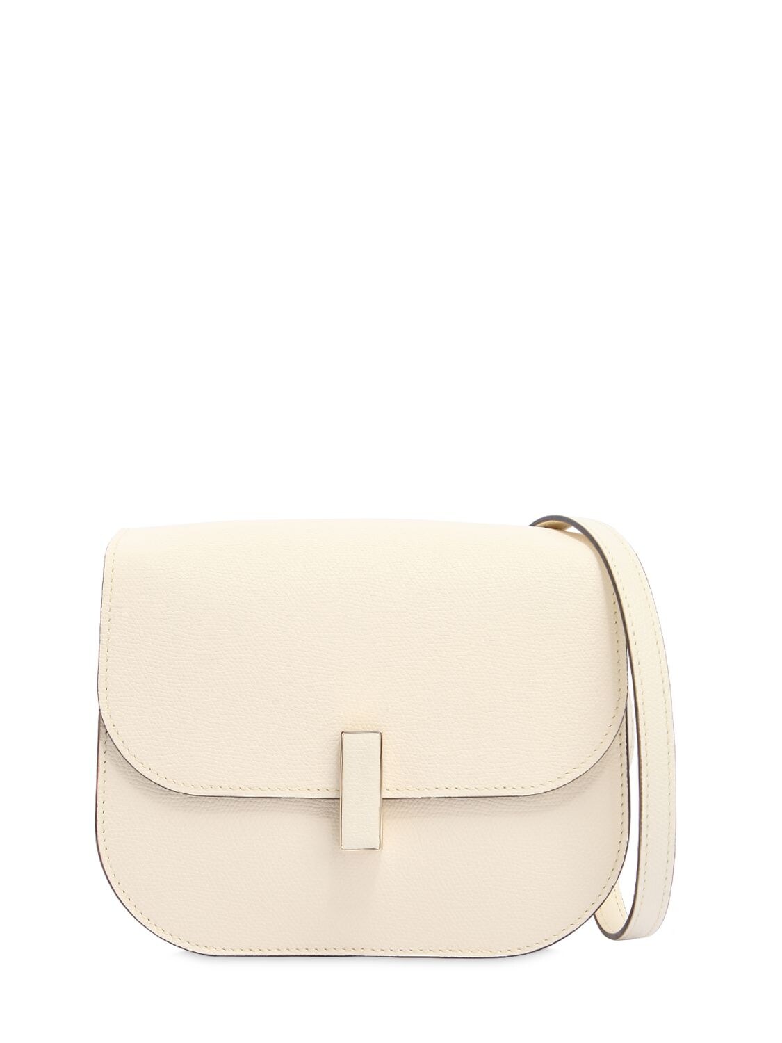 Valextra Mini Iside Grained Leather Shoulder Bag In Pergamena