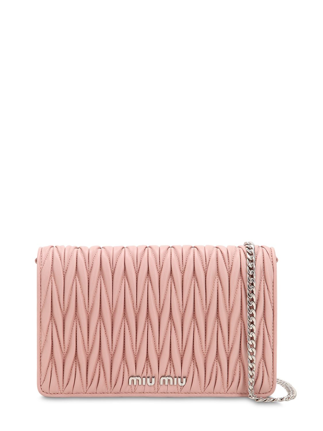 Miu Miu Mini Delice Quilted Leather Shoulder Bag In Pink