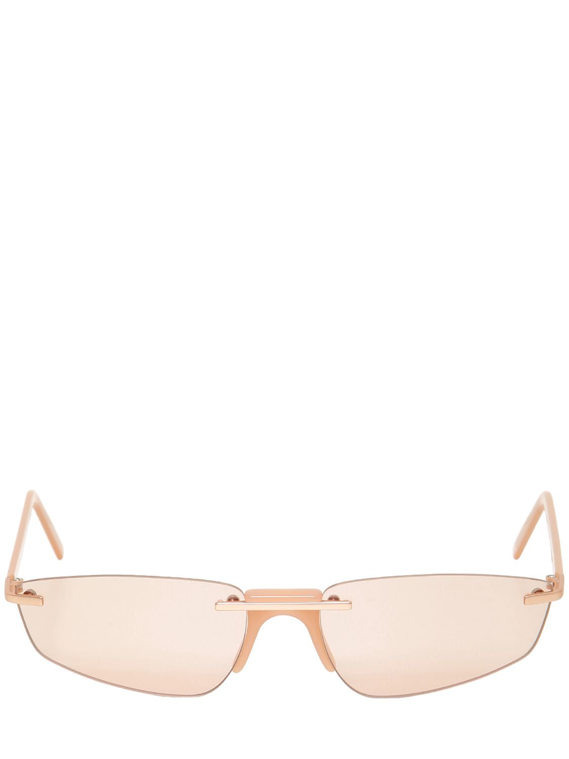 Andy Wolf Ophelia Frameless Sunglasses In Beige