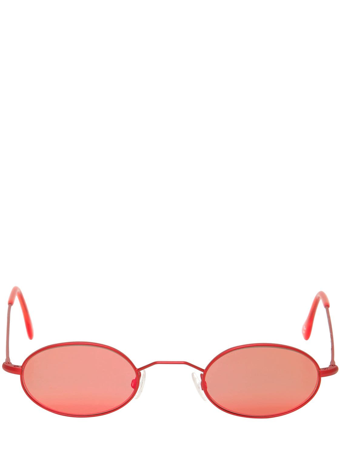 Andy Wolf Armstrong Oval Sunglasses In Red