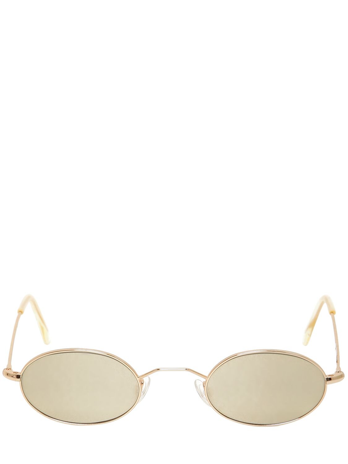 Andy Wolf Armstrong Oval Sunglasses In Gold