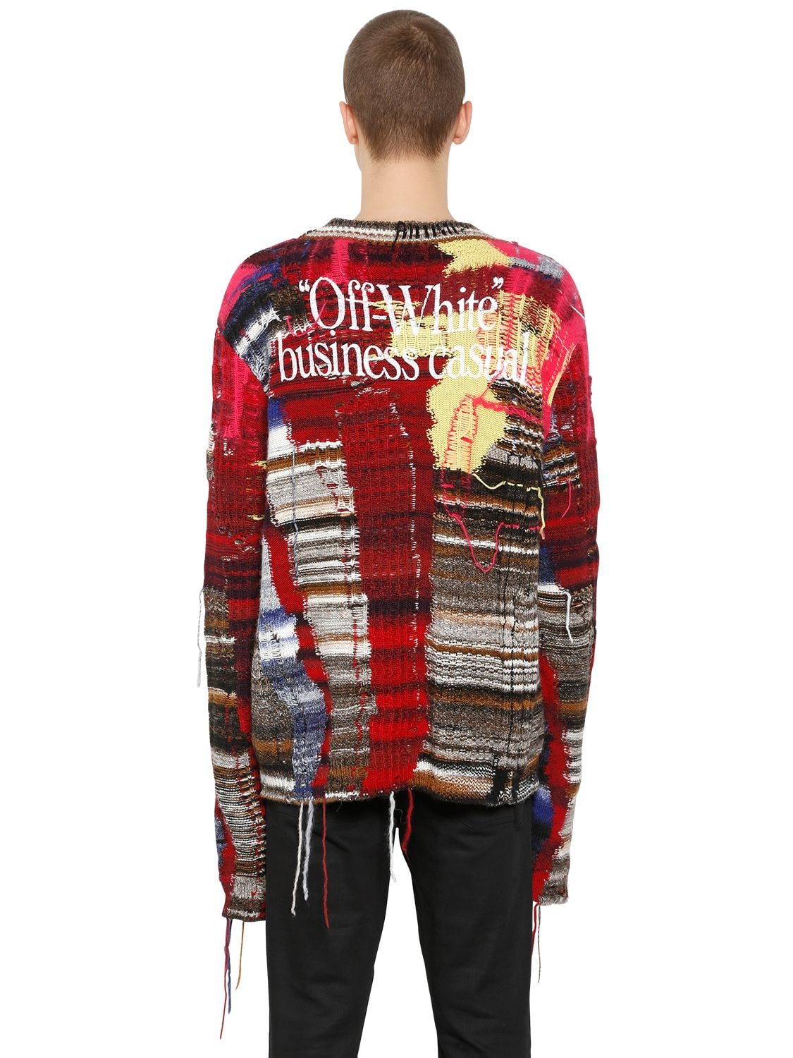 off white business casual sweater