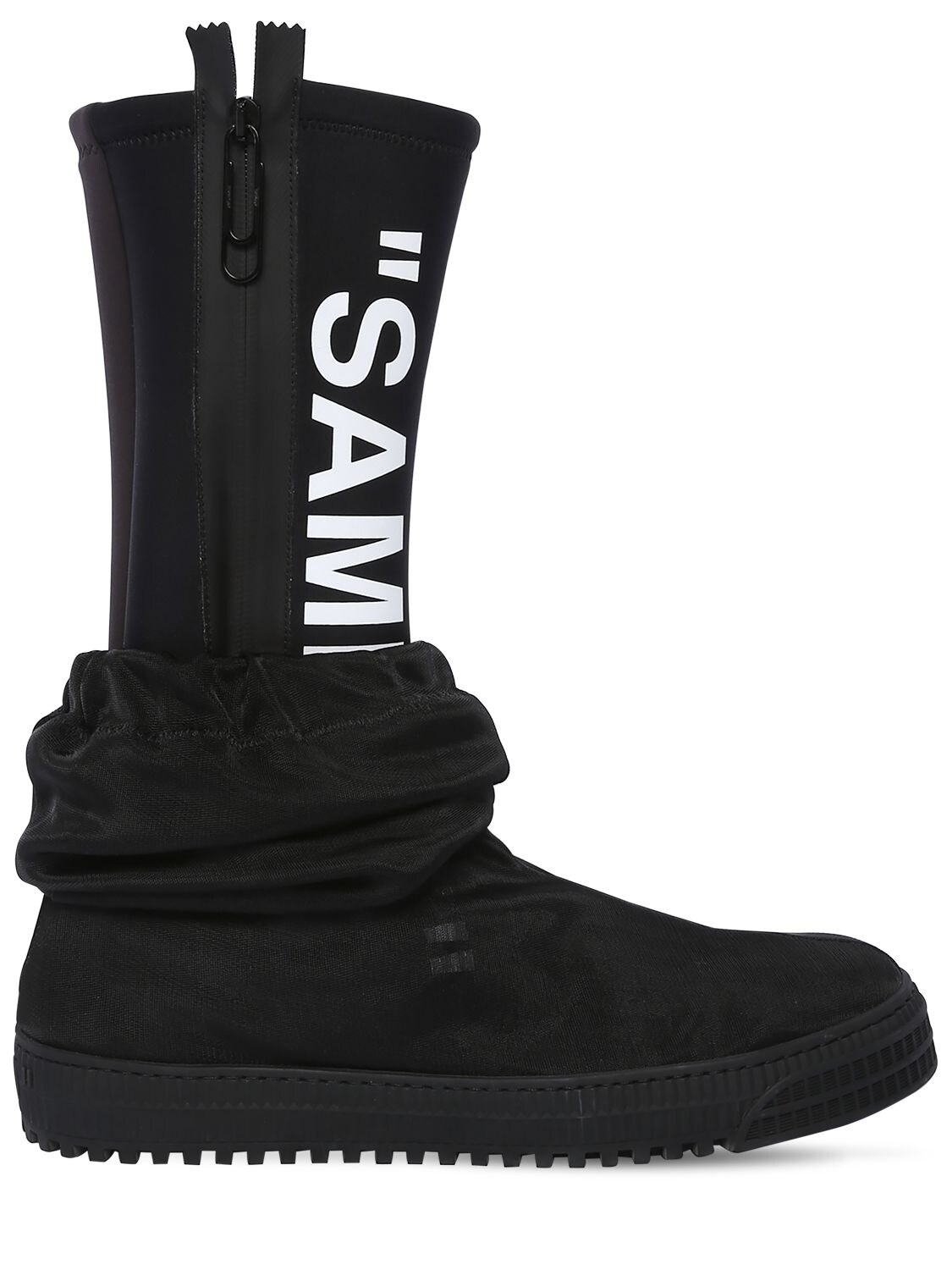 off white rubber boots