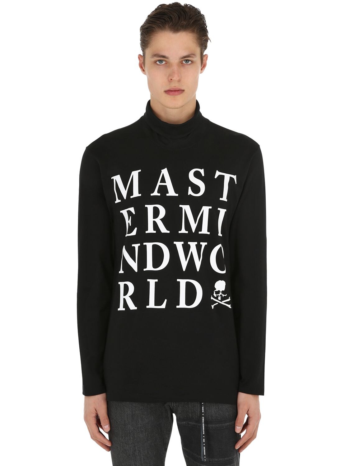 Mastermind Japan Logo Print Jersey Long Sleeve T-shirt In Black