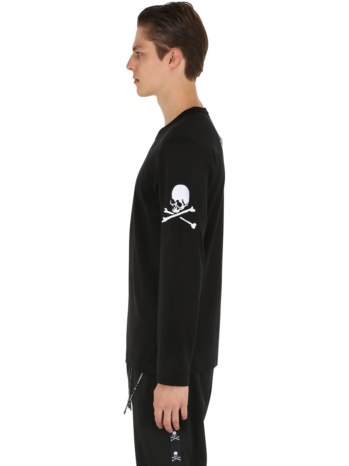 Mastermind Japan Skull Jersey Long Sleeve T-shirt In Black