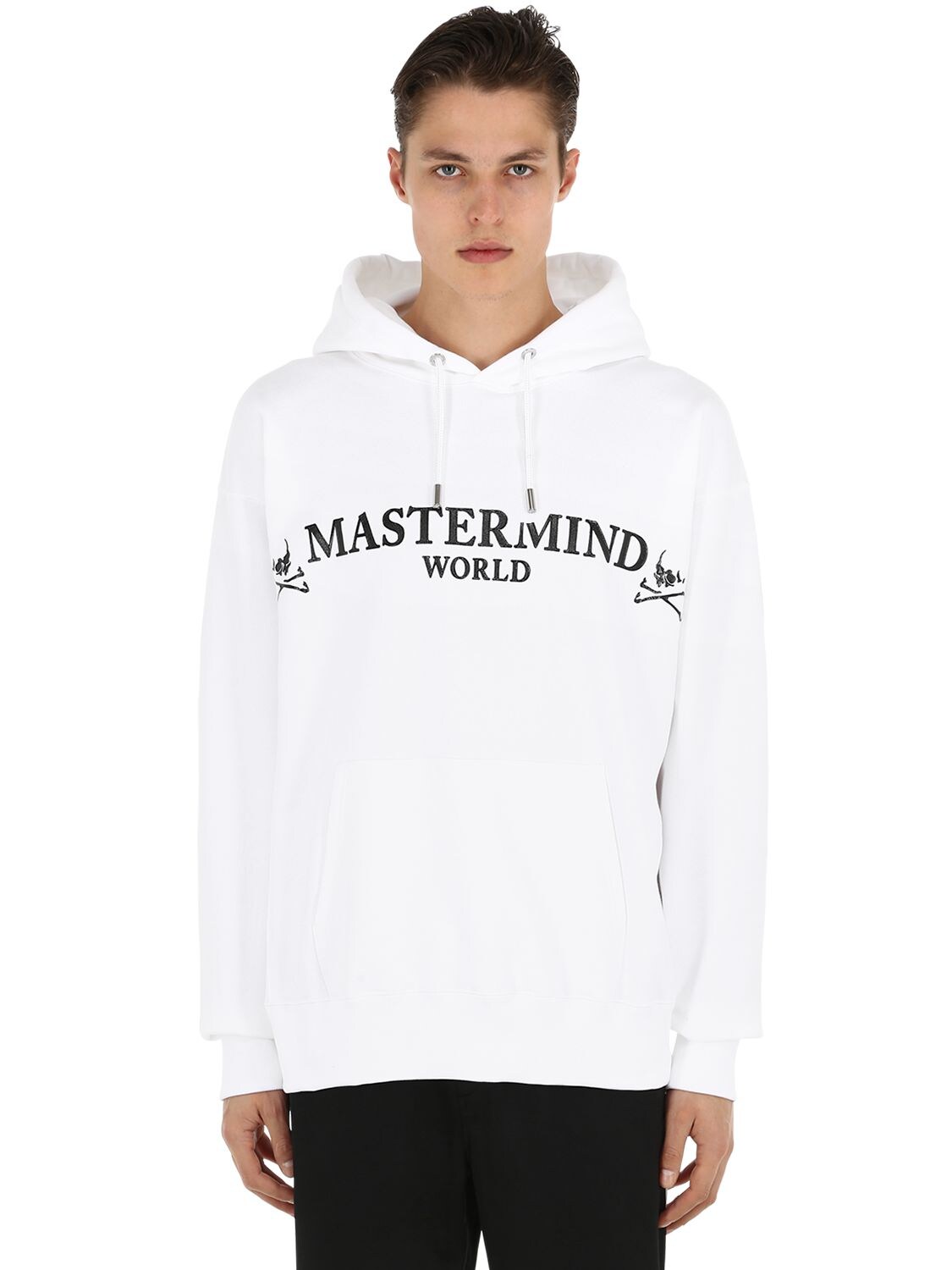 Mastermind Japan Skull Printed Sweatshirt Hoodie In White