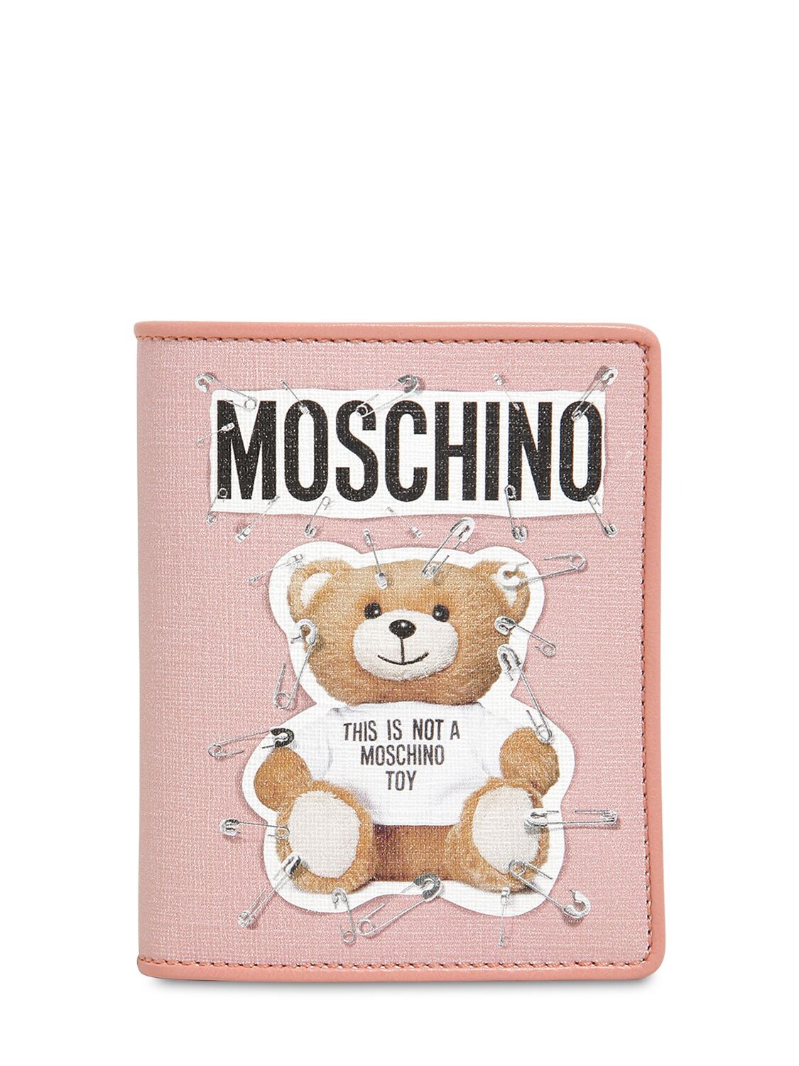MOSCHINO TEDDY BEAR PRINTED SNAP WALLET,68IL0M004-MTE0Nw2