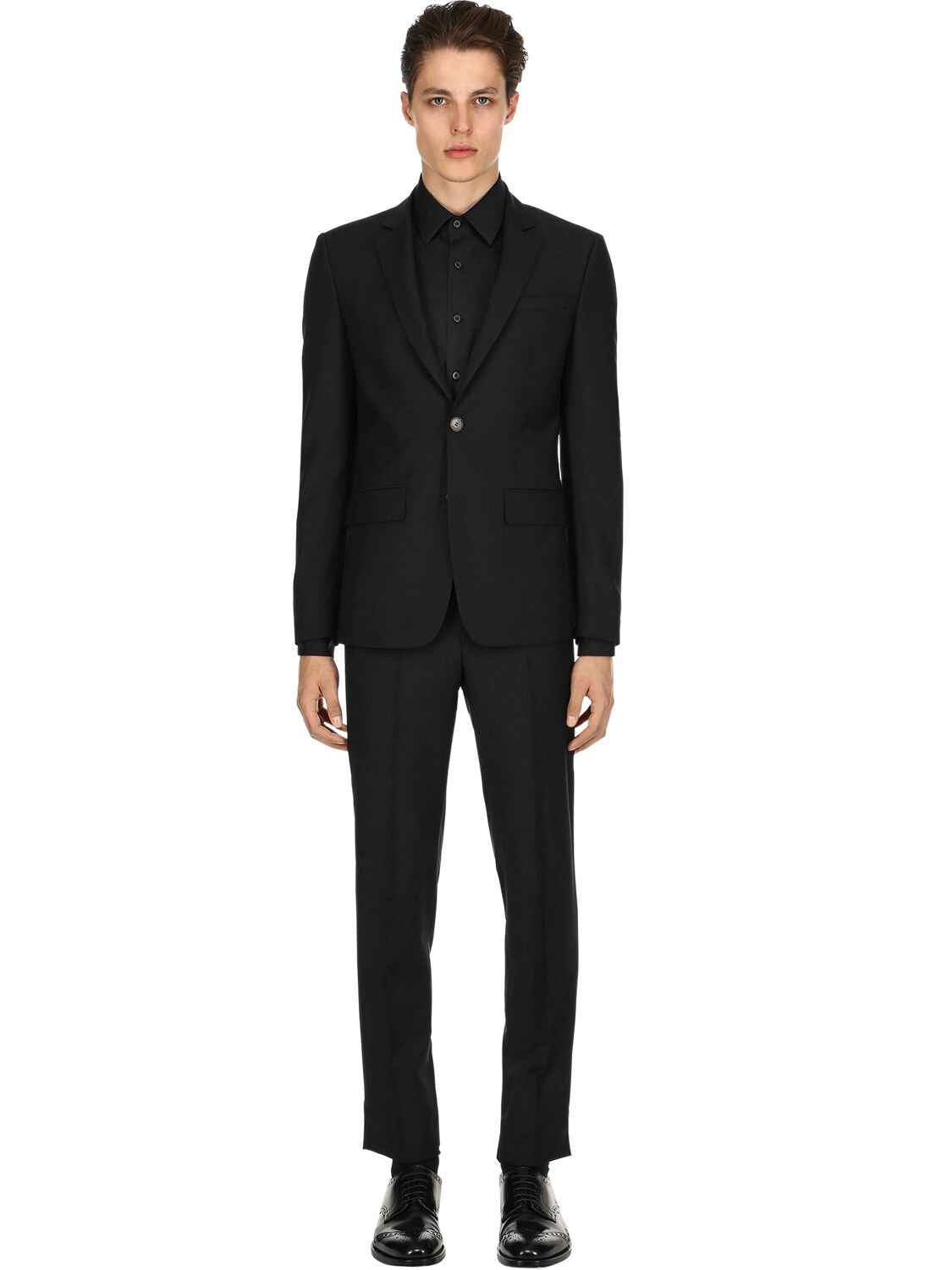 GIVENCHY WOOL & MOHAIR BLEND SUIT,68ILBF020-MDAx0