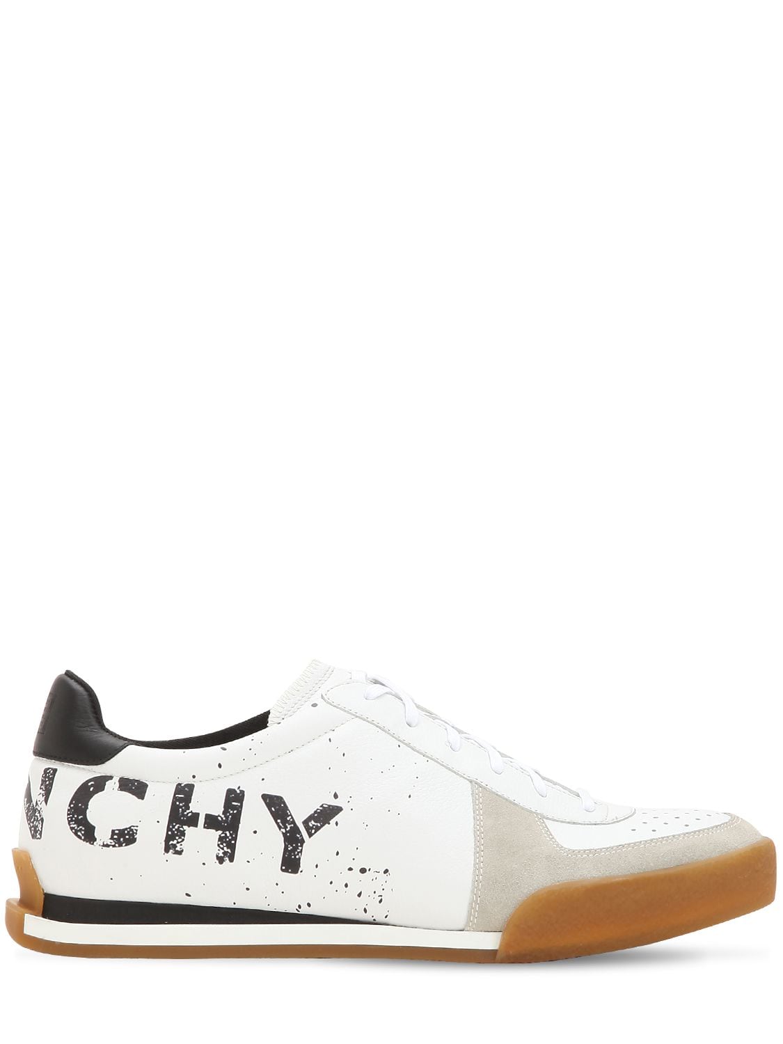 GIVENCHY LOGO LEATHER TENNIS trainers,68ILE1006-MTE20