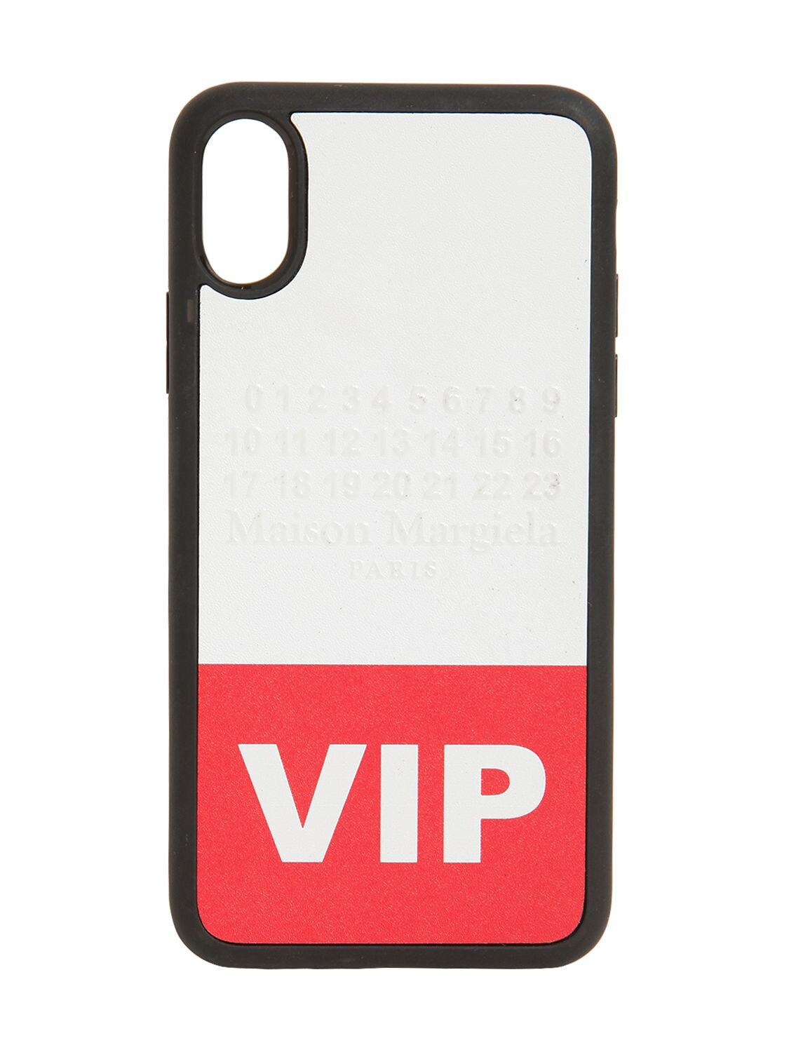 Maison Margiela Vip Iphone X Cover In Red/white