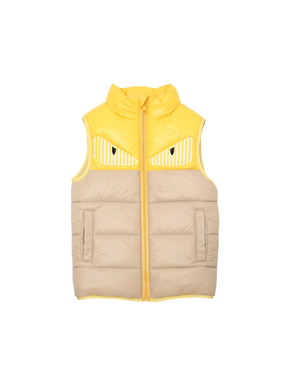 FENDI MONSTER PATCH NYLON PUFFER VEST 68IOEA002-RJBASDA1