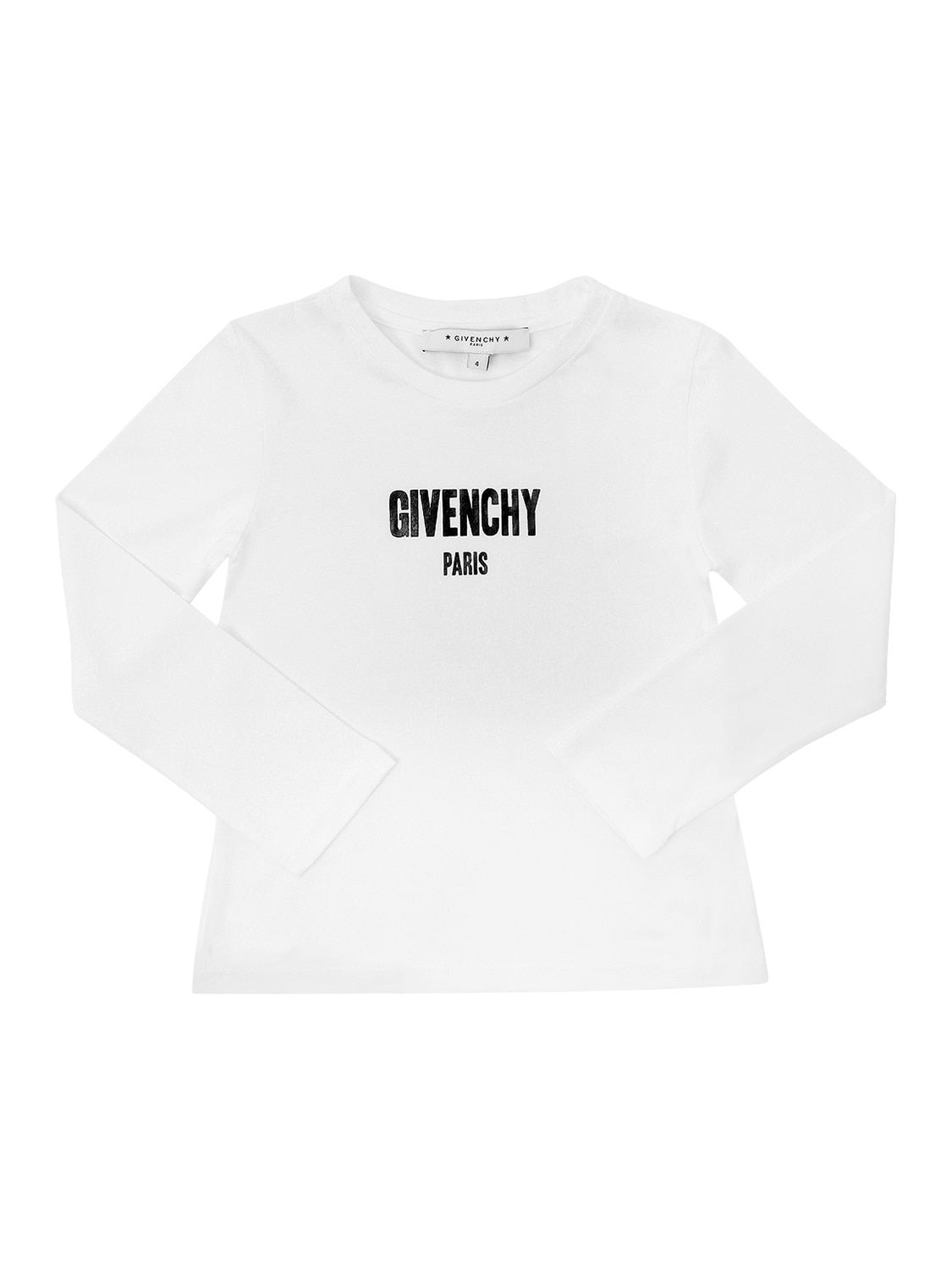 Givenchy Kids' Logo Print Cotton Modal Jersey T-shirt In White