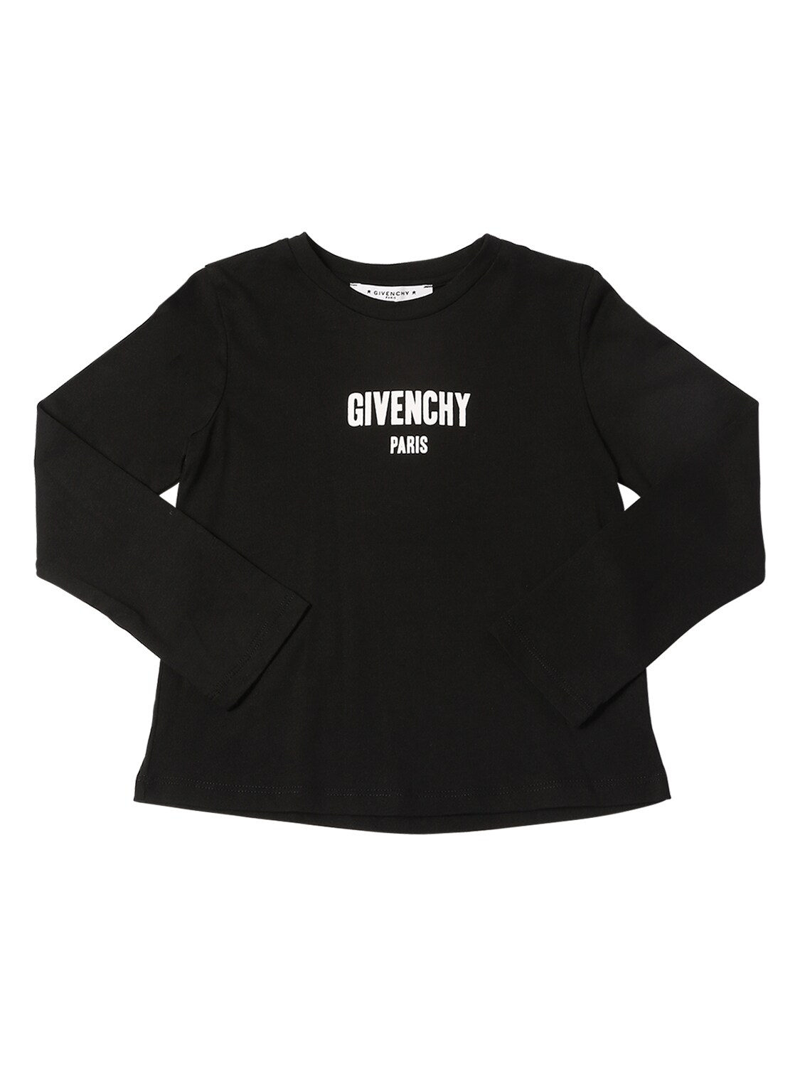 Givenchy Kids' Logo Print Cotton Modal Jersey T-shirt In Black