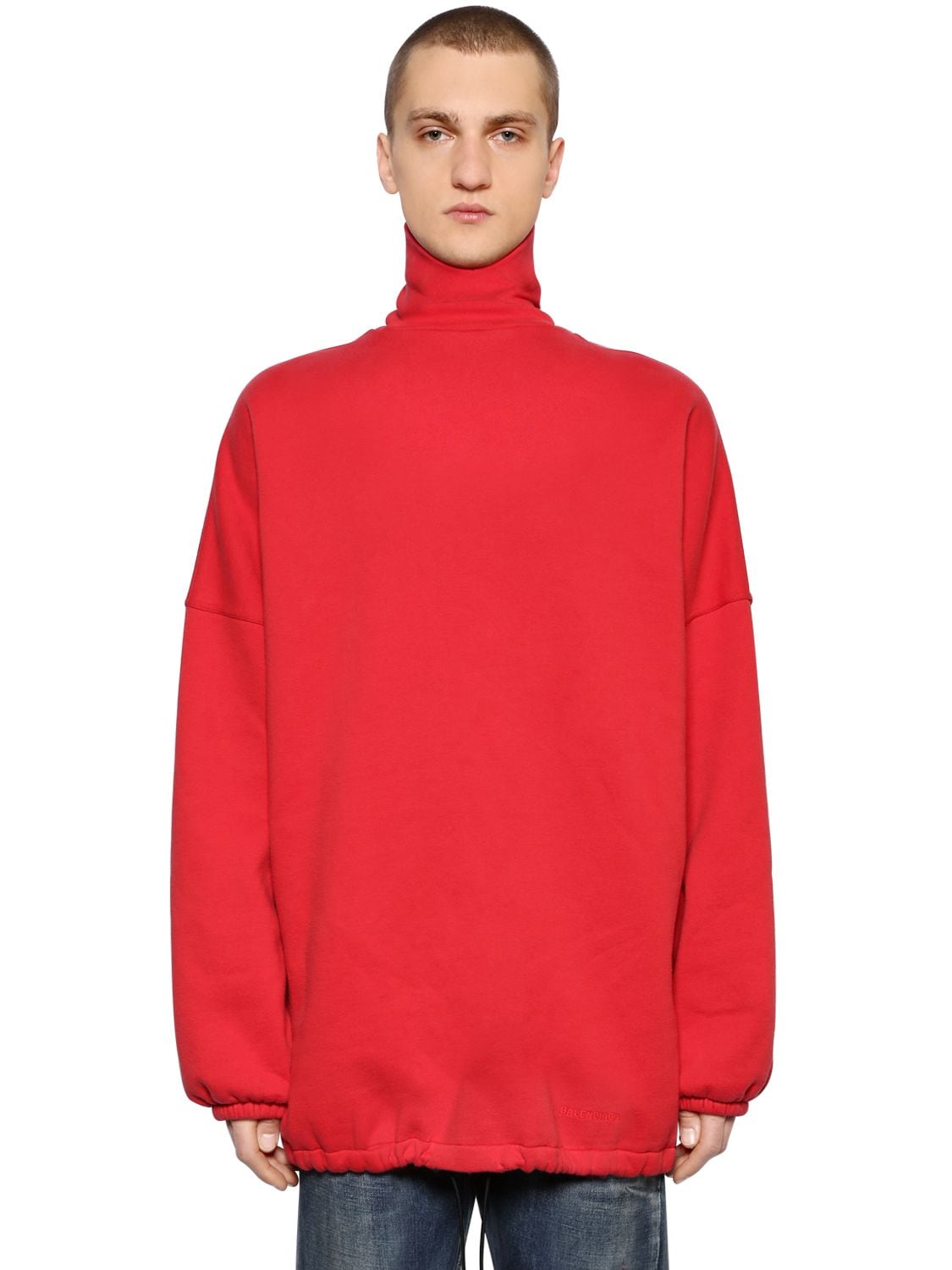 Balenciaga 2025 red turtleneck