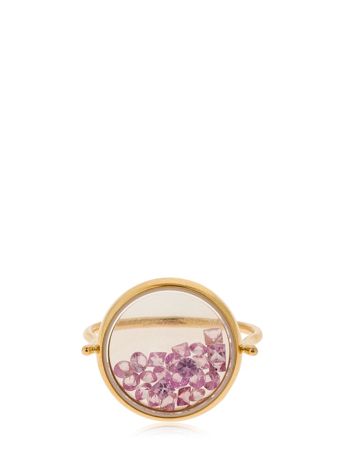 Aurelie Bidermann Chivor Bague Sapphire Rose Gold Ring