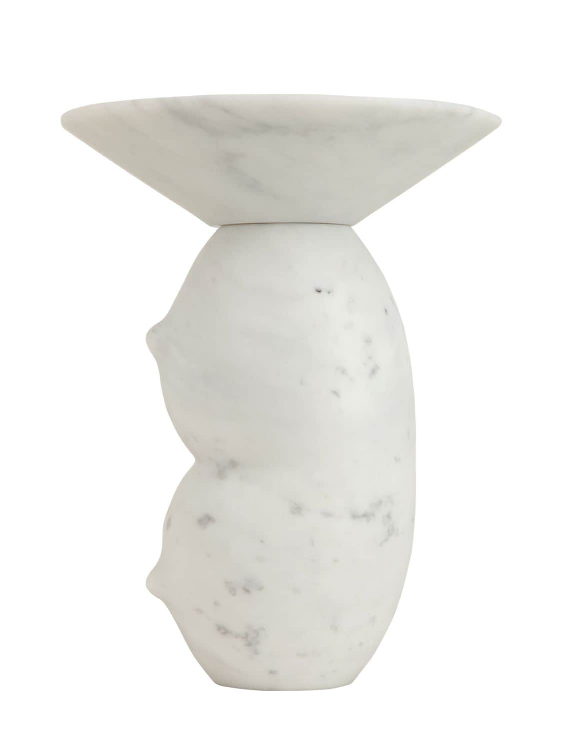 Bloc Studios Clelia Marble Vase In White