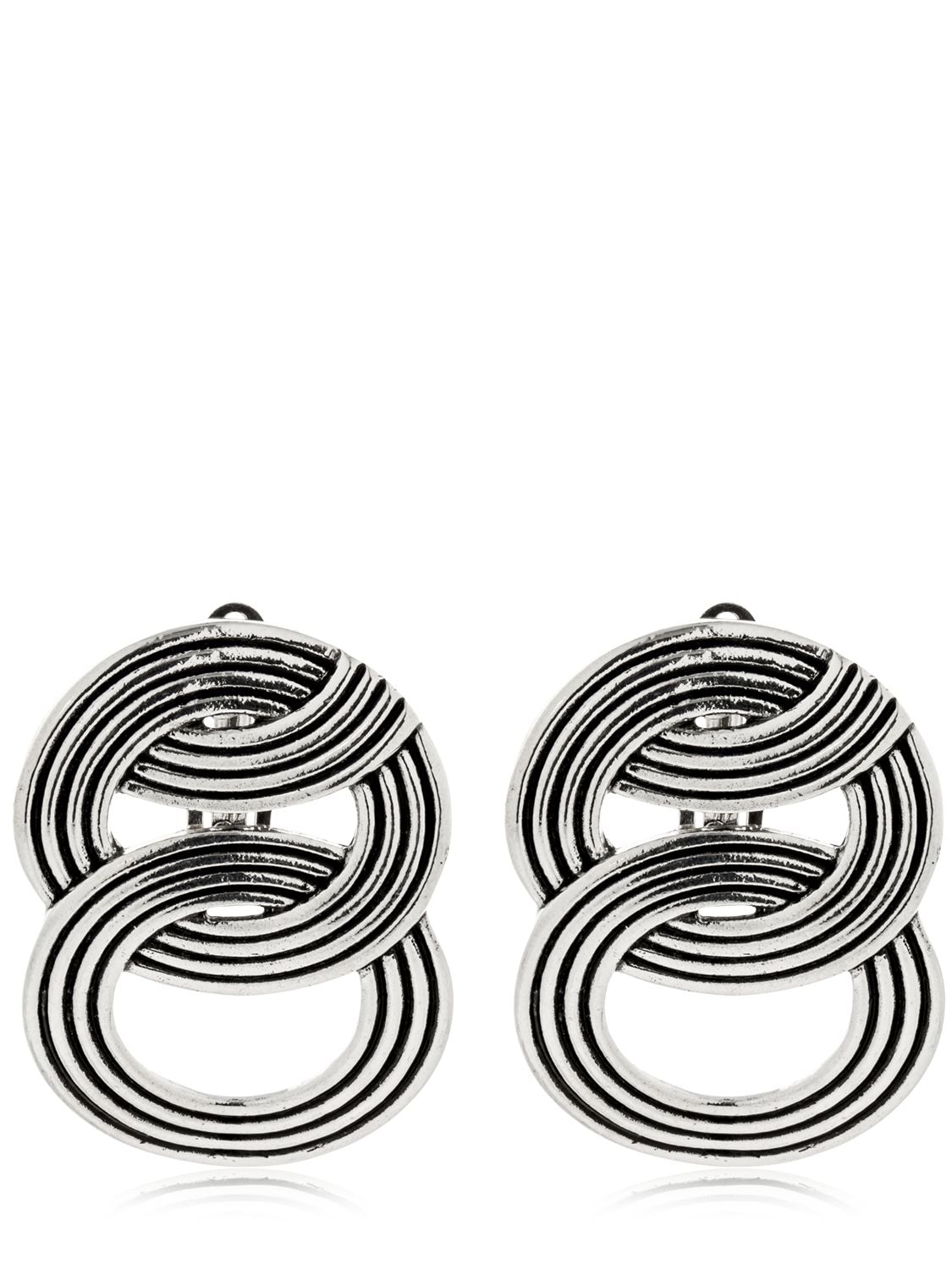 Philippe Audibert Abril Clip-on Earrings In Silver