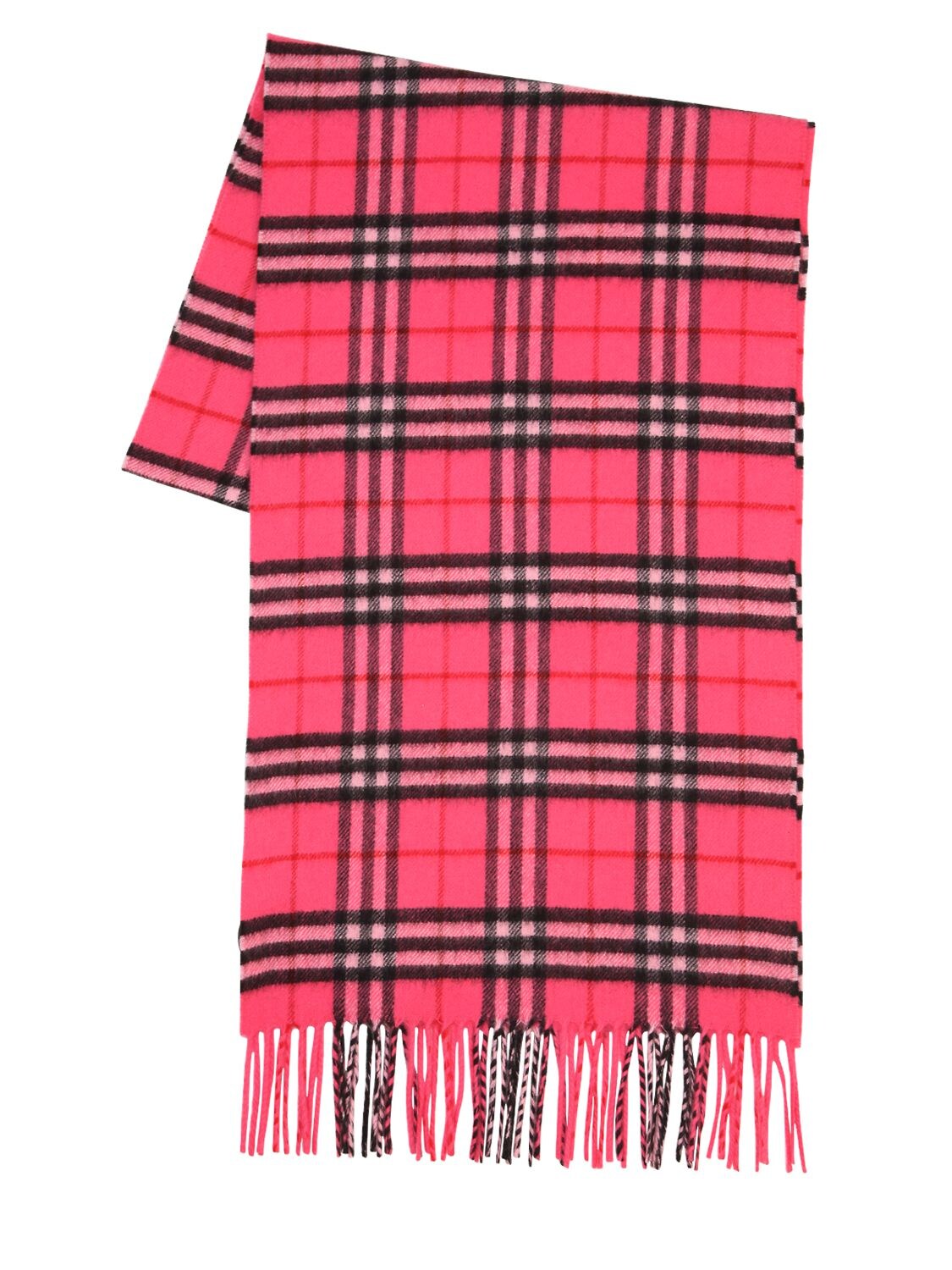 Burberry Giant Plaid Cashmere Scarf In Fuchsia