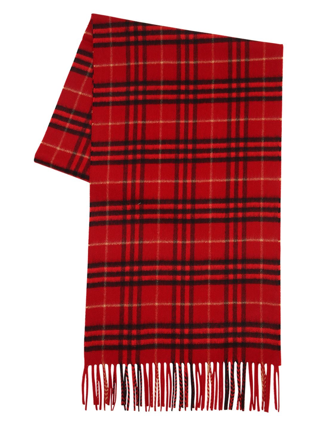 Burberry Giant Plaid Cashmere Scarf In Red