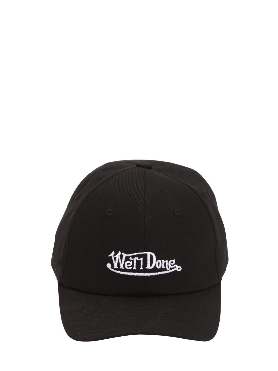We11 Done Logo Embroidered Baseball Hat In Black