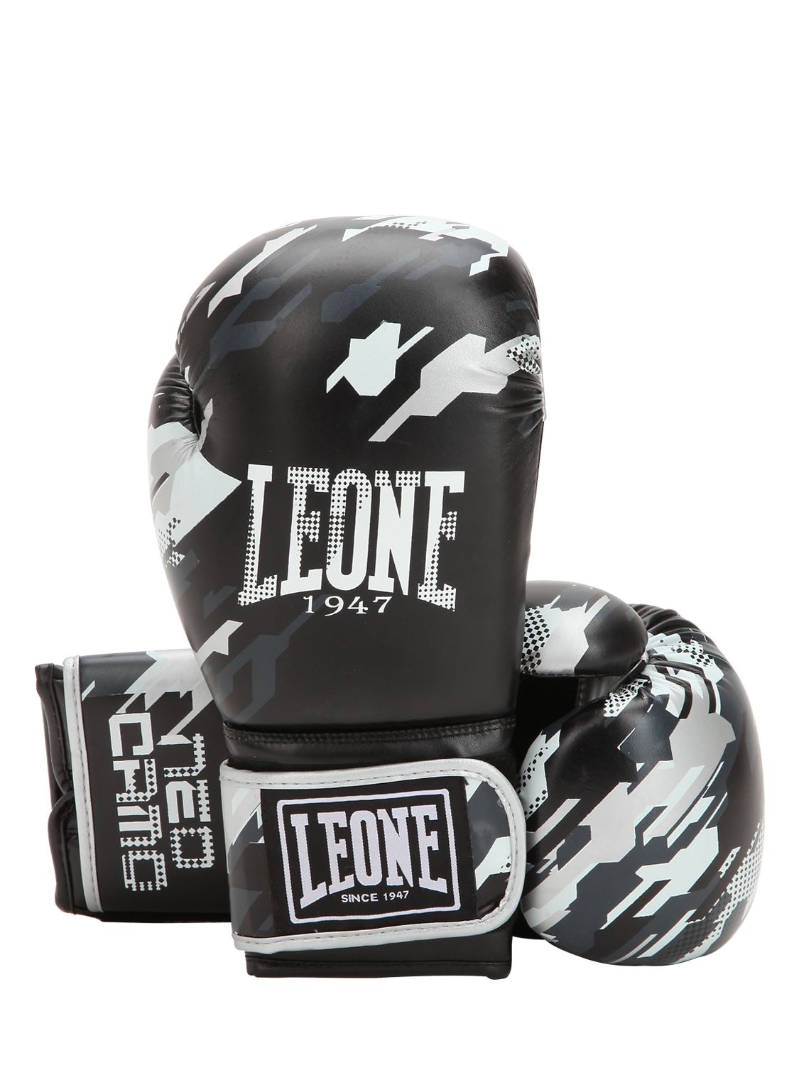 Leone 1947 10 oz Neo Camo Faux Leather Boxing Glove In Grey Camo