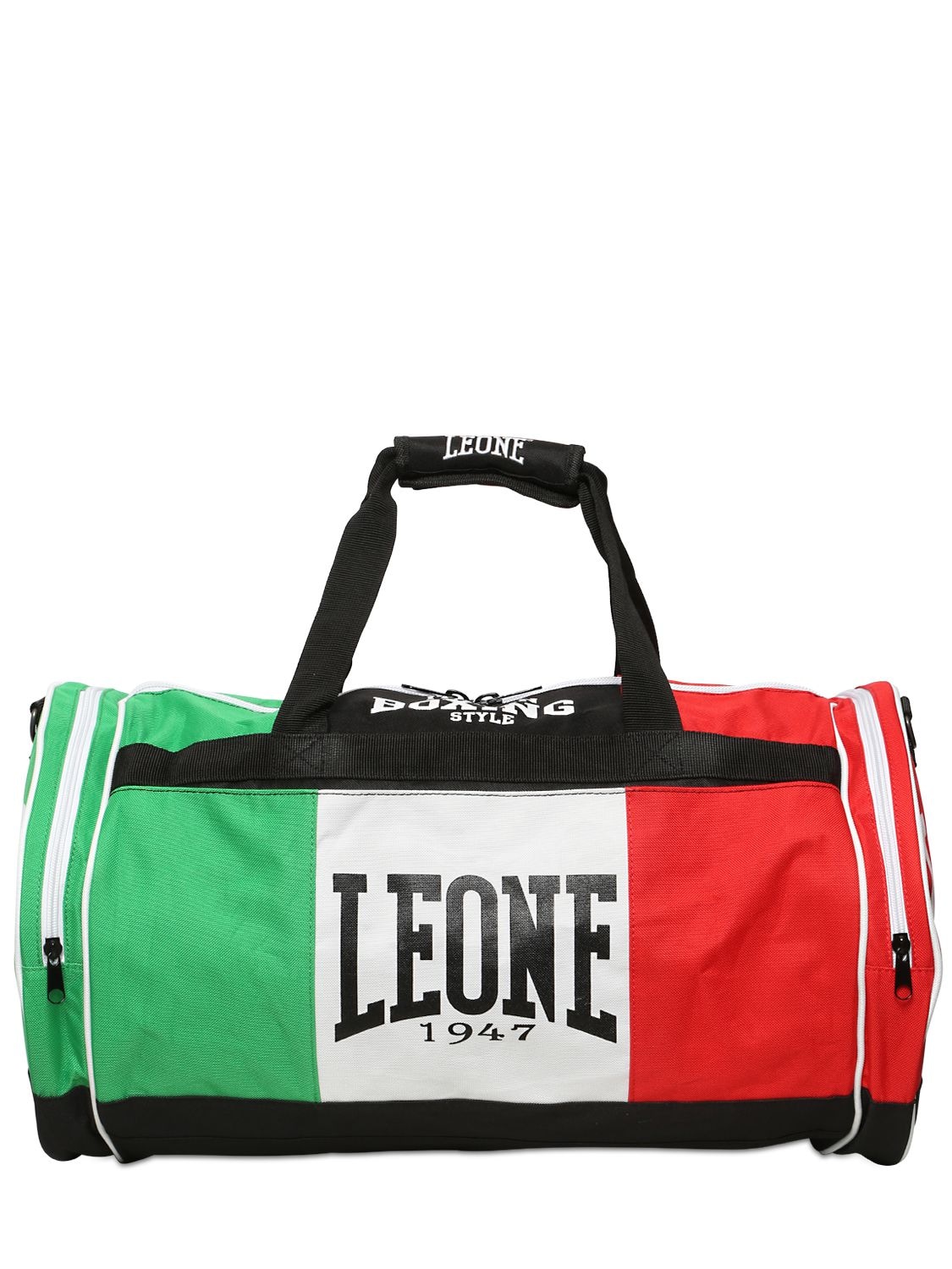 Leone 1947 Italian Flag Nylon Gym Bag In Multicolor