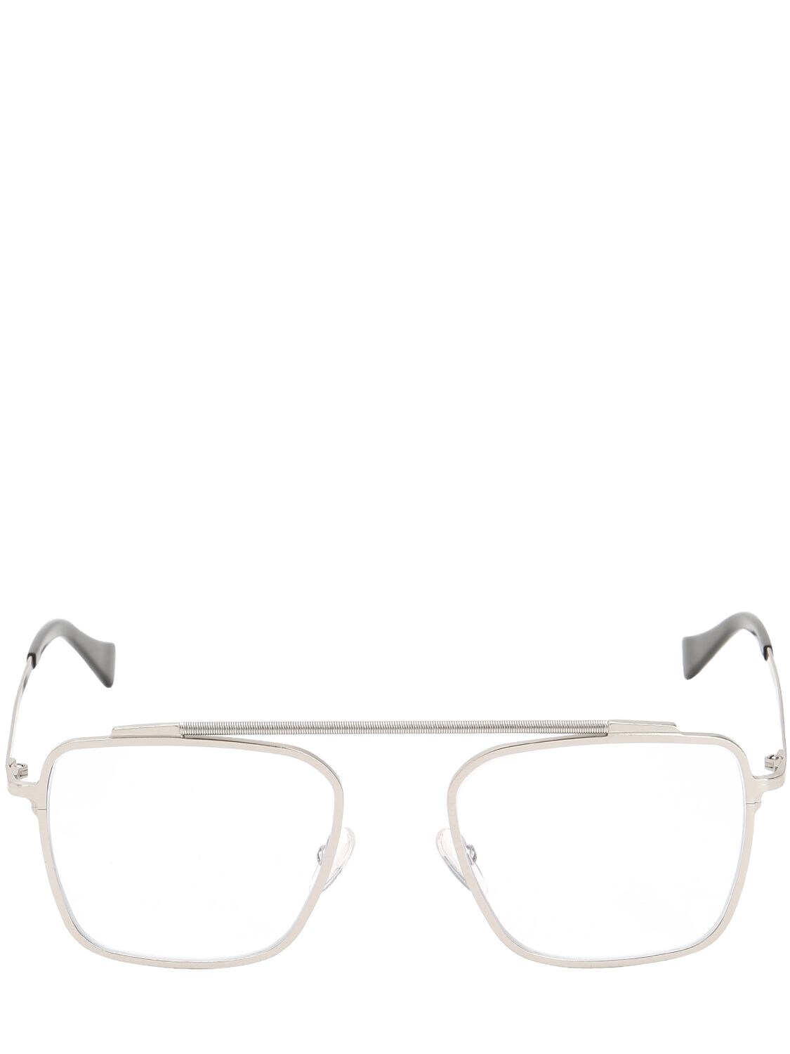 Saturnino Eyewear "shaft 1"金属框太阳镜 In Silver